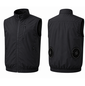 Sleeveless Air Conditioning <b>Jacket</b> Vest Breathable Summer <b>Cooling</b> Unisex Zipper Up Front Logo <b>Jacket</b> Comfortable Wholesale - Product Image 2