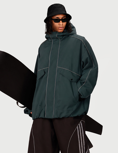 Custom <b>Men</b> Dark Green Waterproof Ski Jacket Hooded Winter <b>Thermal</b> Snowboard Coat Outdoor SkiWear Snow Wear Windproof - Product Image 4