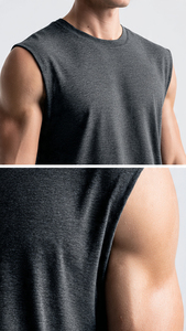Chaleco Deportivo sin Mangas para Hombre, 100% Algodón, Estilo Vintage, para Entrenamiento, Ropa Urbana, Personalizable con Marca, Venta al Por Mayor - Product Image 6