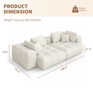 COMPRESSION <b>SOFA</b> Living Room Contemporary MD22 Sectional <b>Sofa</b> OEM brand name High Density Sponge 1 Year - Product Image 2