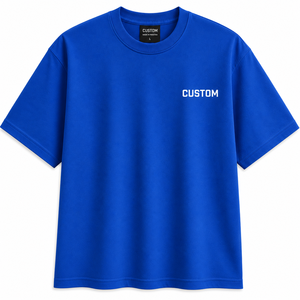 Fabricante de Camisetas de Algodón para Hombre de Marca Privada, Camiseta de Cuello Redondo Lisa con Bordado Personalizado, Proveedor Mayorista OEM ODM, Precio de Fábrica - Product Image 1