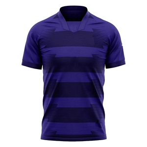 เสื้อฟุตบอลผู้ชายสีเขียวเข้ม คอวี แขนสั้น ผ้าโพลีเอสเตอร์ซับเหงื่อ ทรงแอธเลติก ใส่ได้ทุกฤดู ลายทาง - Product Image 4