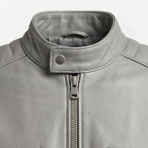 แจ็คเก็ตหนังแท้สำหรับขี่มอเตอร์ไซค์คุณภาพดีที่สุดสำหรับผู้ชาย รุ่นใหม่ล่าสุดสำหรับฤดูหนาว พร้อมแผ่นป้องกันที่ถอดออกได้ สามารถสั่งทำได้ - Product Image 4