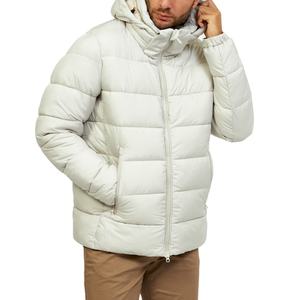 Custom Made <b>Men's</b> Canvas Cow Skin Reversible Fashion <b>Puffer</b> Padded <b>Jacket</b> Latest Design Hooded Winter <b>White</b> Plus Size Zipper - Product Image 4