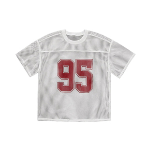 เสื้อเจอร์ซีย์อเมริกันฟุตบอลพิมพ์ลายตัวอักษรด้านหน้าสำหรับผู้ชาย ผ้าตาข่ายระบายอากาศ ซับเหงื่อ ทรงเข้ารูป ดีไซน์ปรับแต่งได้ - Product Image 2