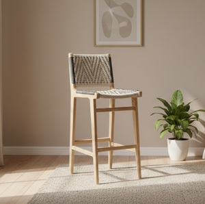 Niko Solid Teak Wood Bar <b>Stool</b> Contemporary Design Eco-Friendly Durable Commercial Outdoor School Home Bar <b>Workshop</b> Villa - Product Image 3