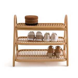 <b>Shoes</b> rack organizer entryway hallway <b>storage</b> rattan floor <b>shelf</b> space saving design <b>shelves</b> - Product Image 5