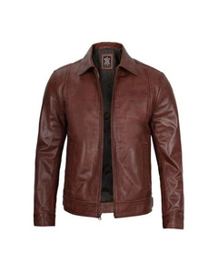 Premium <b>Mens</b> <b>Leather</b> <b>Jacket</b> Vintage Genuine <b>Leather</b> Timeless Classic Fashion Comfortable Everyday Wear - Product Image 1