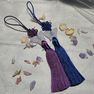 [Goyu] Adorno Tradicional Coreano de Borla Norigae con Forma de Mariposa, Colgante Decorativo para Envolver Regalos, Bolsa de la Suerte, Manualidades Hanbok - Product Image 4