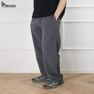 กางเกงวอร์มเทอร์รี่ผ้าฝ้าย 100% เนื้อหนา – กางเกงขากว้างป้องกันการเป็นขุยพร้อมเอวยางยืด รับผลิตตามแบบ OEM - Product Image 3