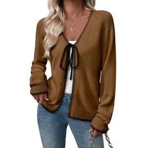 Shawl Collar <b>Women</b> <b>Cardigan</b> Cotton Polyester <b>Women</b> Long Sleeves Relaxed Open Front Fit Daily Wear Warm <b>Cardigans</b> - Product Image 1