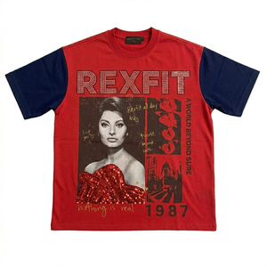 Camisetas Personalizadas al por Mayor REXFIT SPORTS con Logotipo Personalizado, 100% Algodón, Impresión DTG, Transferencia Térmica, Serigrafía, Camisetas para Hombre al por Mayor - Product Image 2