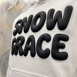 Sweat-shirt à capuche pour homme FIREJACK INTERNATIONAL Snow Grace, 100% coton, imprimé en relief, vêtements d'hiver décontractés, design avec poche - Product Image 5
