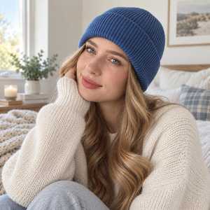 Custom Embroidery Beanie-Personalized Logo/Text,<b>Warm</b> Knit <b>Hat</b>,unisex Winter <b>Hat</b>,Street wear Kids and Adults - Product Image 1