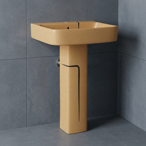 WC monobloc en céramique haut de gamme bicolore avec finition ergonomique ultra-brillante pour toilettes commerciales contemporaines - Product Image 4