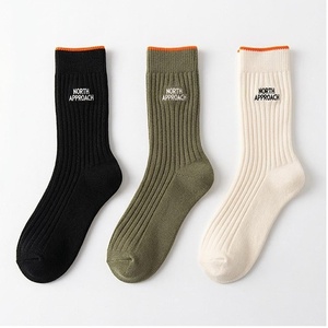 Chaussettes NORTH APPROACH 100% Coton Respirantes à Motif Côtelé pour Adultes – Idéales pour l'Automne et les Tenues Décontractées - Product Image 1