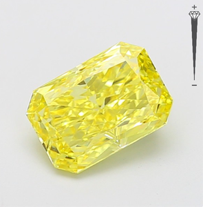 Diamante Cultivado en Laboratorio con Certificación IGI, Corte Radiante de 3.00 CT, Color Amarillo Intenso Fantasía, Claridad VVS2, CVD LG 792667737, ROYAL GEMS PARA JOYERÍA - Product Image 2