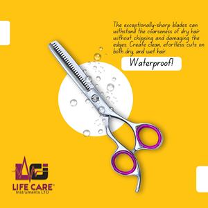 กรรไกรซอยผมคุณภาพพรีเมียมจากญี่ปุ่น กรรไกรสำหรับทำเท็กซ์เจอร์แบบมืออาชีพ พร้อมแหวนนิ้วถอดได้ โดย Life Care Instruments - Product Image 6