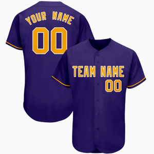 Maillot de baseball personnalisé en sublimation couleur unie au design classique - Product Image 5