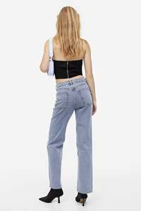 กางเกงยีนส์เดนิมทรงขาบานคุณภาพพรีเมียมสำหรับผู้หญิง ดีไซน์ทันสมัย ซิปหน้า ราคาส่งออกถูก - Product Image 4