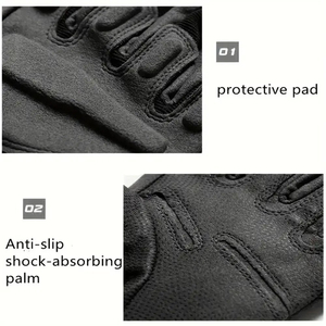 Gants complets en cuir pour activités de plein air, randonnée, chasse, sport, entraînement en salle de sport, équitation, tactiques – Meilleures ventes - Product Image 5