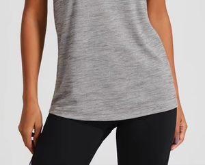 T-shirt pour femme en polyester 100% sur mesure, t-shirts imprimés écologiques pour femme - Product Image 3