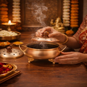 Brûleur d'encens décoratif en laiton avec motif paon pour la Pooja, le temple et la décoration intérieure – Idéal pour la salle de prière - Product Image 4