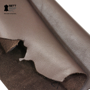 Cuir pleine fleur 100 % véritable et biologique de couleur café pour mobilier, rembourrage de canapé, artisanat et outillage - Épaisseur 0,7-1,8 mm - Product Image 1