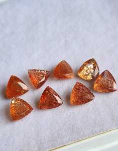Piedras Preciosas de Piedra Solar Natural de 9 mm, Facetadas, Calibradas, Compre Ahora, Piedras Sueltas al por Mayor para la Fabricación de Joyas, Piedra Solar Más Vendida - Product Image 2