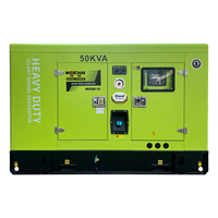 Generador Diésel Inteligente Silencioso de 20kW 25kW 30kW 35kW 40W 50kW, Refrigerado por Agua, de Alta Potencia, con Alternador de Cobre Puro