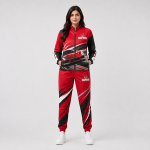 Light <b>Weight</b> Wholesale OEM Service Pure Material Women <b>Stand</b> Collar Tracksuit Quick Dry Breathable Comfortable Women Track Suit - Product Image 5