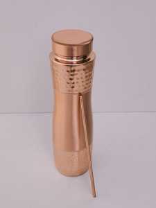 Bouteille d'eau marocaine en laiton faite à la main – Bouteille écologique non toxique et durable – Cadeau et décoration d'intérieur en cuivre pur - Product Image 6