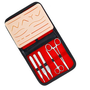 Kit de sutures chirurgicales en acier inoxydable avec coussinet de suture en silicone réutilisable pour étudiants, en vente à bas prix - Product Image 4