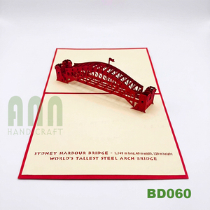 Harbour Bridge 3D Pop-Up Building Paper Landscape para tarjetas de felicitación Souvenirs Offset para cumpleaños Celebraciones de Año Nuevo - Product Image 1