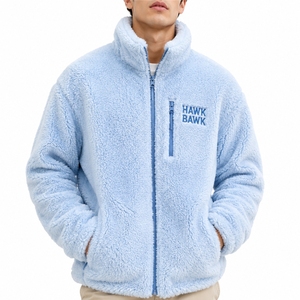 Men's Sherpa <b>Fleece</b> <b>Jacket</b> <b>Fleece</b> Full Zip Stand Collar Thick Sherpa <b>Lining</b> Casual Winter Premium Lightweight Comfort Fit - Product Image 1
