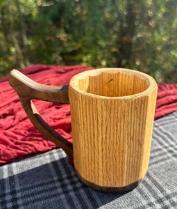 Rustic Wooden Mug Handmade Natural Solid Wood Coffee <b>Cup</b> Eco Friendly Drinkware for Tea Coffee Beer Juice - Product Image 2