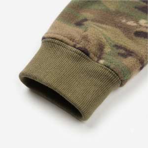 Sudadera con Capucha de Camuflaje con Logotipo Personalizado, Chaqueta de Forro Polar con Cierre para Hombre, Corte Regular, Ropa Casual de Otoño, Poliéster con Estampado por Transferencia de Calor - Product Image 5