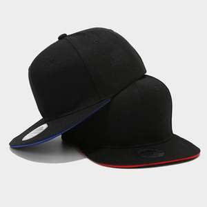 Casquette Hip-Hop Rétro Simple Noire pour Hommes et Femmes – Produit Phare – Casquette Sandwich à Visière Plate Tendance - Product Image 3
