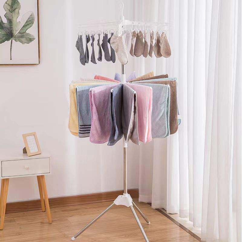 Baby Clothes Rack Foldable Metal Drying Stand