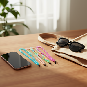 Catena in plastica marca Z da 70 cm con fibbia sfumata multicolore per occhiali, borsa e accessorio per telefono - Product Image 2