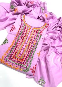 Kameez Kurta en coton brodé à la main pour femmes, tissu en mousseline, vêtements ethniques indiens et pakistanais, tenue de fête estivale, Choli de plage - Product Image 2