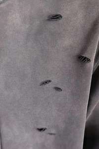 Sweat à capuche homme épais délavé à l'acide, coupe classique, motif imprimé, idéal pour l'hiver, coupe oversize, prix abordable - Product Image 6