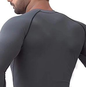 Maillots de compression personnalisés avec impression par sublimation, logo personnalisé, maillot de compression de haute qualité, vente en gros de maillots de compression pour hommes - Product Image 5