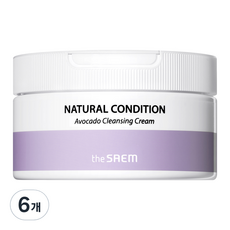 Crema Limpiadora Facial The Saem Natural Condition Avocado 300ml, Paquete de 6 Unidades, Ingredientes Herbales, Precio con Descuento - Product Image 1