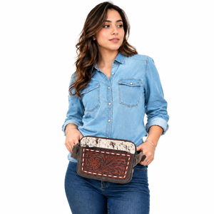 Hand <b>Tooled</b> Leather Waist Bag Stylish Leather Pocket <b>Belts</b> Handmade Travel <b>Belt</b> Unisex New Design Hip Pocket <b>Belts</b> - Product Image 6