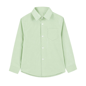 Uniforme Escolar de Verano para Niños, Camisa de Vestir con Cuello y Manga Larga para Jóvenes, Camisas Ligeras con Botones - Product Image 1
