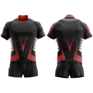 Cheap Price Manufacture Comfortable Breathable Printed Rugby Football Jersey Sublimation Custom Uniform Set Moisture Wicking - Product Image 4