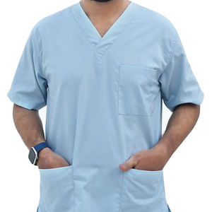 Men V Neck Medical <b>Clothes</b> Soft Quick Dry Nursing <b>Scrub</b> Sets Dental Laboratory <b>Scrub</b> Set Men Uniform <b>Scrub</b> Set Fair Price - Product Image 2