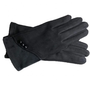 Gants d'hiver pour femmes en coton et spandex avec écran tactile doux Gants de ski quotidiens en plein air avec logo personnalisé Style uni - Product Image 3