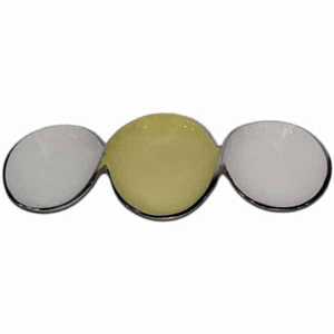 Plateau de service multifonctionnel en aluminium à 3 compartiments, assiette décorative pour apéritifs, séparateur de collations, présentoir de buffet pour Diwali - Product Image 2